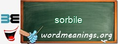 WordMeaning blackboard for sorbile
